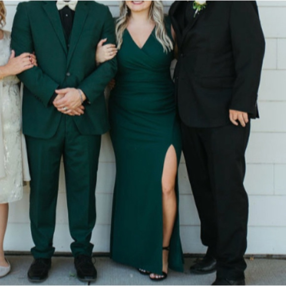 Emerald Green bridesmaid prom dress (Long)
